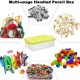 1-Pack Clear Plastic Storage Box with Lid-9″x5.5″x2.8″, Stackable Organizer
