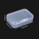 20 Pack 2.6x1.8x1 Inch Plastic Clear Storage Box with Hinged Lid