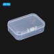 20 Pack 2.6x1.8x1 Inch Plastic Clear Storage Box with Hinged Lid