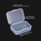20 Pack 2.6x1.8x1 Inch Plastic Clear Storage Box with Hinged Lid