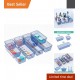 Elegant 9 Pack Clear Drawer Organizer Set - Stackable Storage Solution