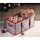 Christmas Ornament Storage Box 2-Sided Dual-Zipper 128 Ornaments (26x13