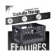 24 QT Milk Crate 3 Pack Heavy Duty Stackable Storage Bin Plastic Black