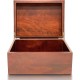 Large Wooden Oak Box with Hinged Lid - Wood Storage Box with Lid Keepsake Boxes