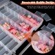 Large 48 Grids Clear Plastic Organizer Box with Dividers Adjustable Compartment