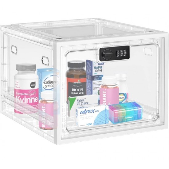 Storage Lock Box For Safe Lockable Safe Storage Boxes Clear Sturdy Dust-free