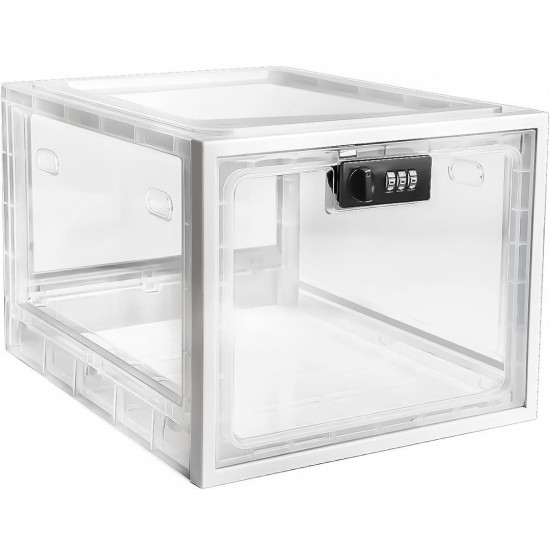 Storage Lock Box For Safe Lockable Safe Storage Boxes Clear Sturdy Dust-free