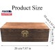Wood Storage Box with Lid Solid Wood Container Box Decorative Table Large