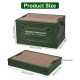 Stackable Storage Bin Collapsible Camping Bin Organizer White/Green Shelf Box US