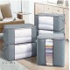 1pc Large Quilted Storage Box – Zippered Fabric Container w/ Handle - NEW