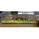 ESSENTIALS Clear Acrylic 3-Compartment Organizer Storage Box w/Lid - 8x3x2