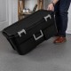 22 Gallon Large Wheeled Footlocker Heavy Duty Plastic Storage Trunk Container