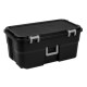 22 Gallon Large Wheeled Footlocker Heavy Duty Plastic Storage Trunk Container