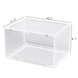 6/9/12Pack Clear Shoe Storage Box Plastic Sneaker Display Case Organizer Boxes