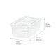 5 QT Plastic Storage Bins with Lids, Stackable Totes, Containers, Clear, 20Pk