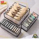1 pc Closet Organizer Socks Underwear Bra Foldable Drawer Storage Box Grids