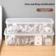 1 pc Transparent Cable Storage Box with Lid Dust-Proof Compartment Organizer