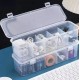 1 pc Transparent Cable Storage Box with Lid Dust-Proof Compartment Organizer