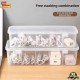 1 pc Transparent Cable Storage Box with Lid Dust-Proof Compartment Organizer