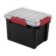 Small Gasket Tote, 5 Gallon IP68 WaterProof Plastic Storage Bin with Lid