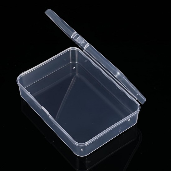 4x3x1 Inch Mini Clear Storage Containers Box with Lid Small Rectangle Business
