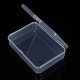 4x3x1 Inch Mini Clear Storage Containers Box with Lid Small Rectangle Business