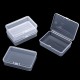4x3x1 Inch Mini Clear Storage Containers Box with Lid Small Rectangle Business