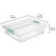 Large Clear Storage Box Container 2 Pack for Home and Office Organization