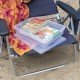 Large Clear Storage Box Container 2 Pack for Home and Office Organization