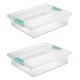 Large Clear Storage Box Container 2 Pack for Home and Office Organization