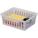 18-Pack White Mini Storage Trays 6.4x5x2.4