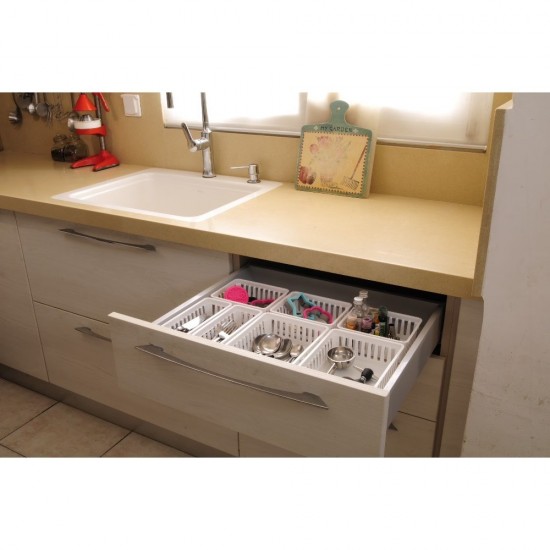 18-Pack White Mini Storage Trays 6.4x5x2.4