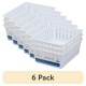 18-Pack White Mini Storage Trays 6.4x5x2.4