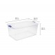 105 Quart Extra Large Latch Storage Bin Clear Plastic Container 4 Pack