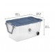 160 Quart Extra Large Wheeled Plastic Storage Bin Container with Lid 2 Pack