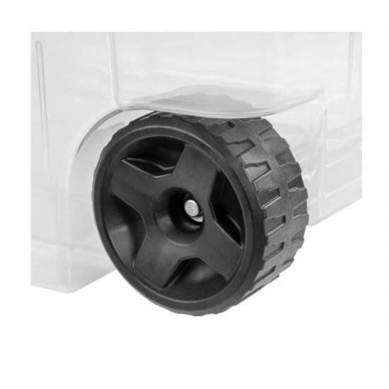 160 Quart Extra Large Wheeled Plastic Storage Bin Container with Lid 2 Pack