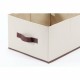 Lidded Canvas Storage Boxes with Handle For Closet Shelf Drawer Organization