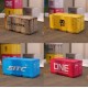 1pc Compact Iron Storage Box Creative Desktop Office Supply Organizer Tube - NEW