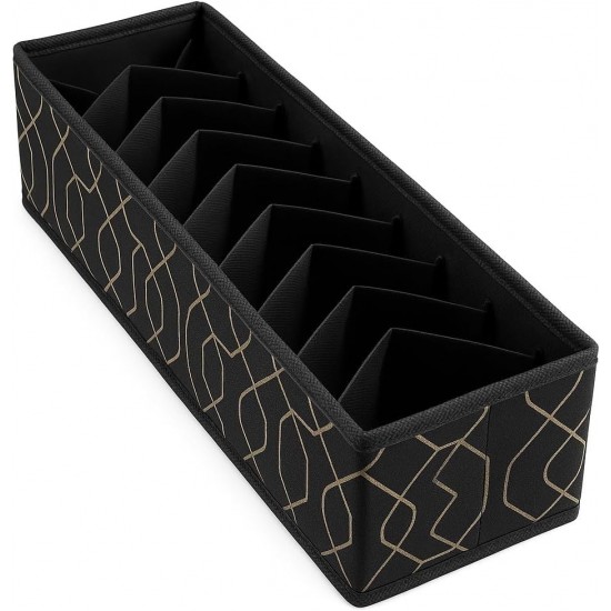 Fabric Drawer Organizer Foldable Storage Box for Clothes Closet Dresser Small