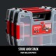 Storage Organizer Small Parts Organizer 3-Packs with 10-Compartments Lid