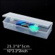 Large Clear Plastic Storage Container Box Hinged Lid Crafts Markers Pens Pencils