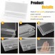Clear Large Plastic Storage Container Box Hinged Lid Crafts Markers Pens Pencils