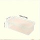 4pcs Large Clear Plastic Storage Boxes with Hinged Lids Home Office Organization
