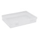 Clear Plastic Storage Container Boxes Box Hinged Lid DIY Arts Crafts Markers Pen