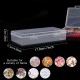 Clear Plastic Storage Container Boxes Box Hinged Lid DIY Arts Crafts Markers Pen