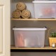 Stackable Storage Bins W/ Lids Durable Plastic Containers Easy Organizing New