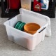 Stackable Storage Bins W/ Lids Durable Plastic Containers Easy Organizing New