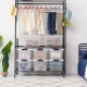 Stackable Modular Storage Bin W/ Latching Buckles & Built-In Handle Organizing