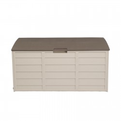 75 GAL UV Resistant Resin Deck Outdoor Garden Storage Box for Patio Cushions Tool