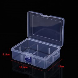 Clear Plastic Storage Box Rectangular Dustproof Waterproof Tool Parts Container